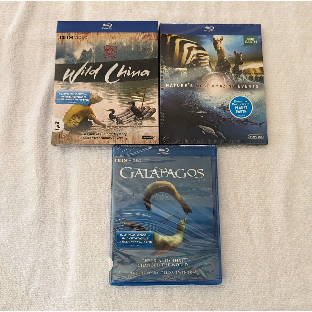 NIB   BBC blu-ray videos    Unopened cases